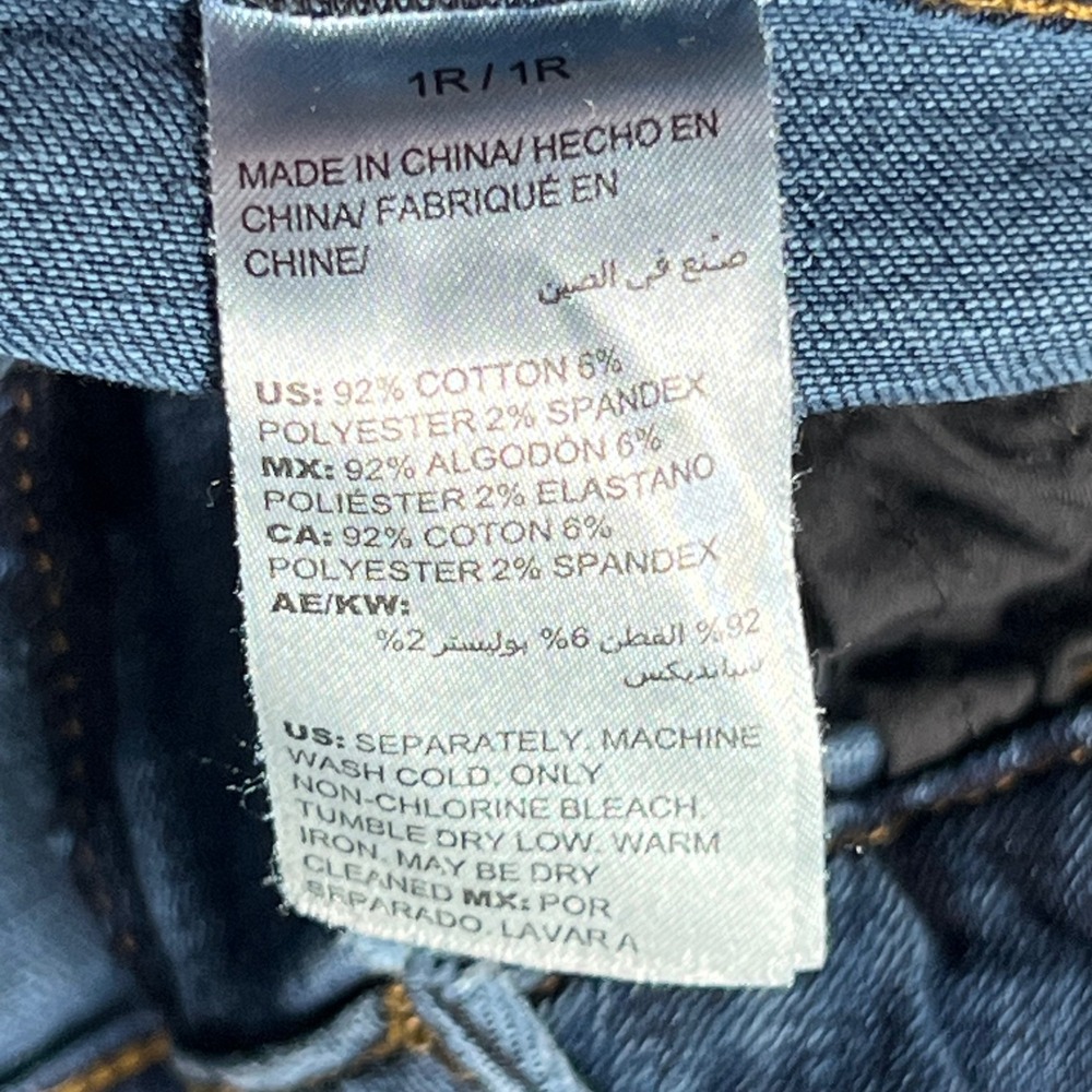 Chico's Women Bootcut Jeans 1 R 8 Dark Wash Stretch Denim Blue Mid Rise - Picture 8 of 9
